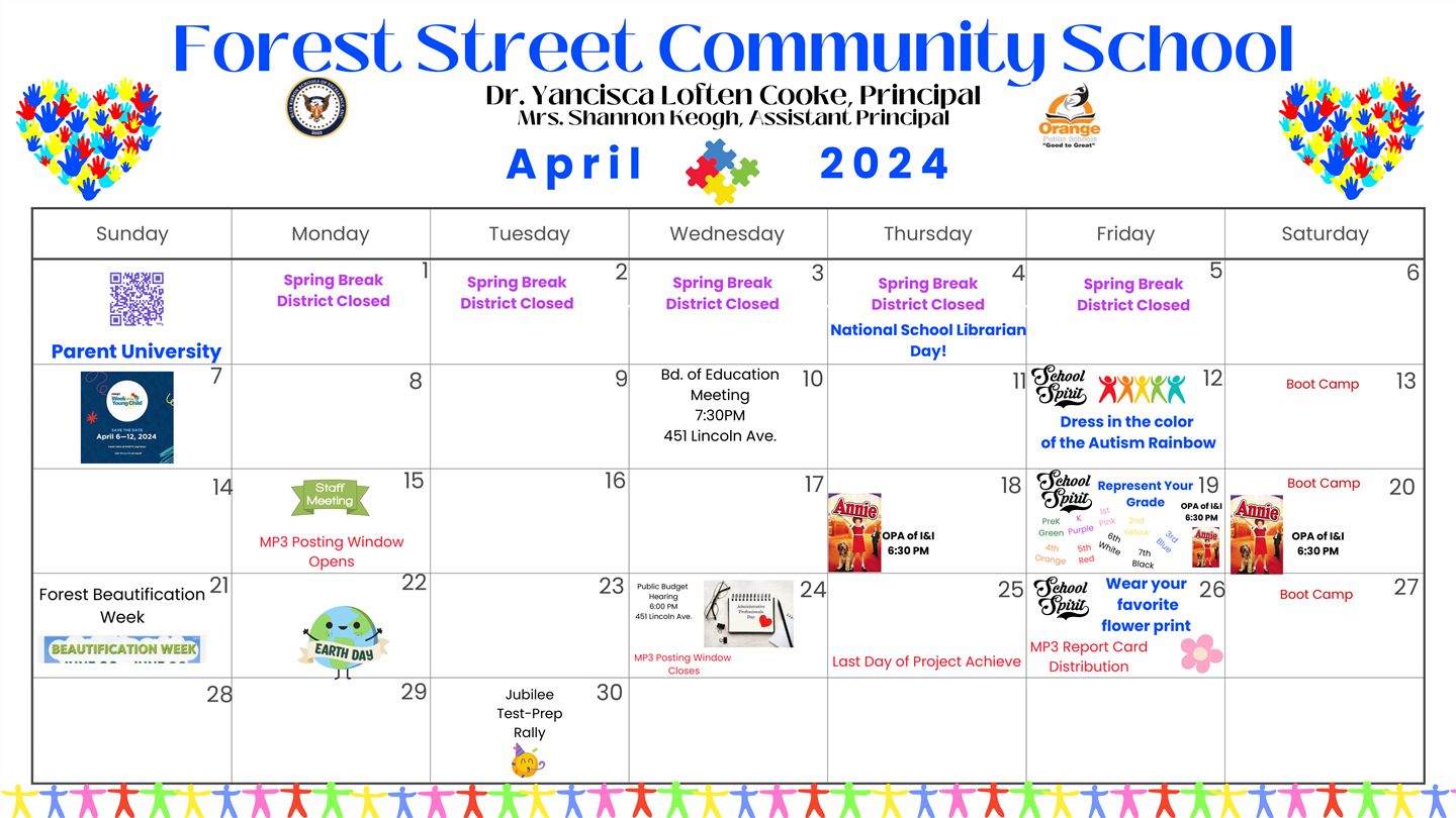 Orange Public Schools / Calendar